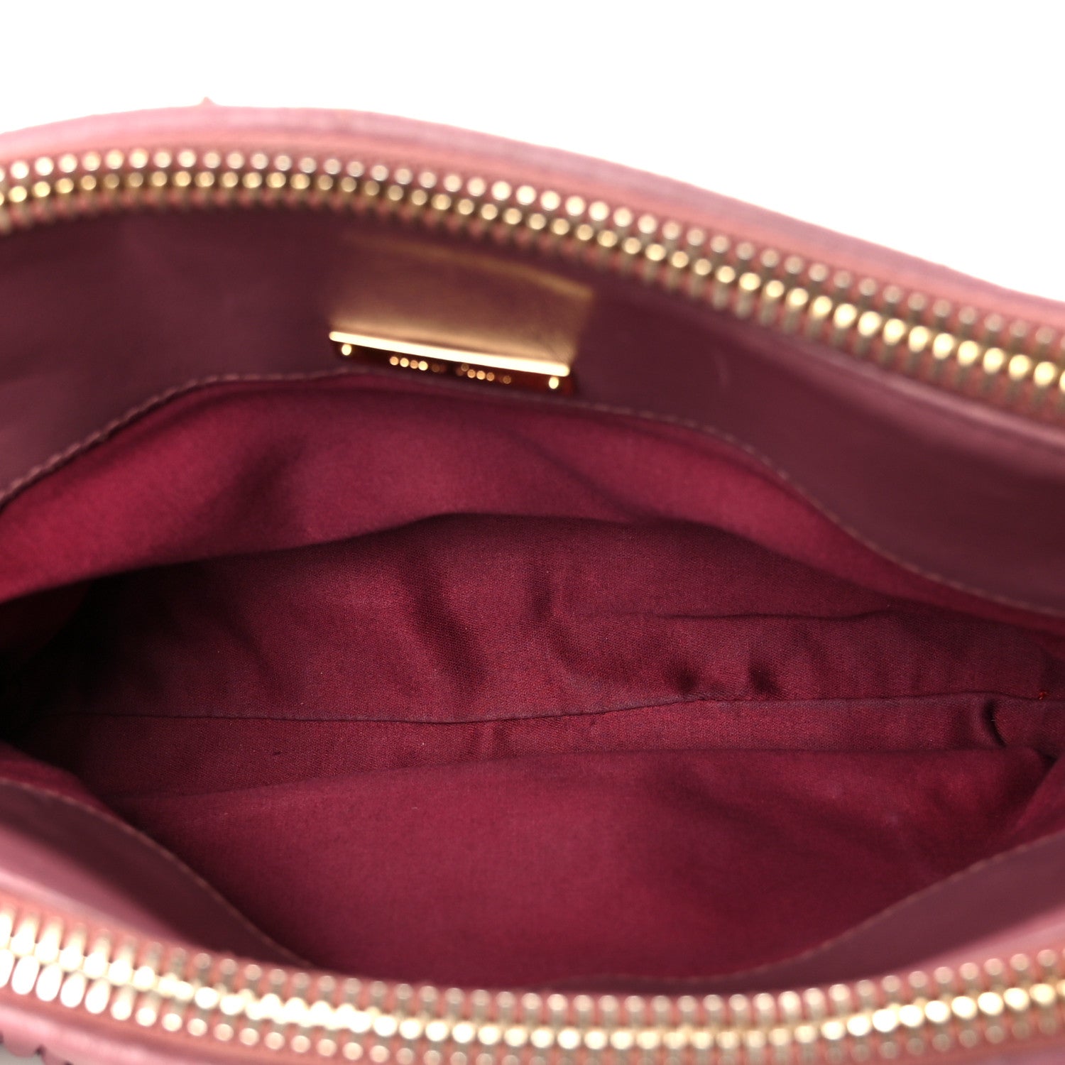 Miu Miu Vitello Lux Matelasse Double Zip Shoulder Bag Rosa 5 of 13