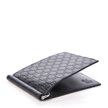 Gucci Microguccissima Bi-Fold Money Clip Wallet Black 4 of 7