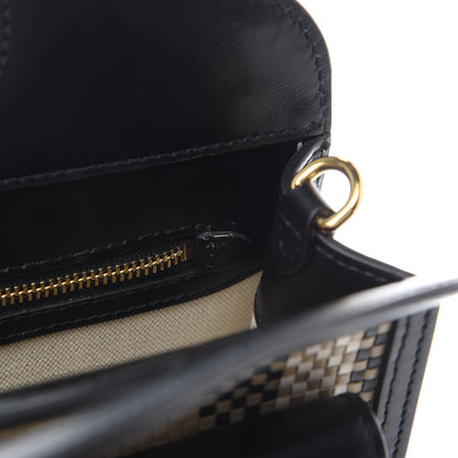 Burberry Calfskin Check Mini Pocket Bag Black 10 of 11