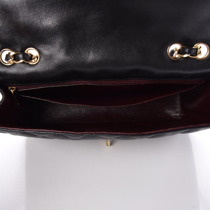Chanel Lambskin Quilted Jumbo Single Flap Black 6 of 8