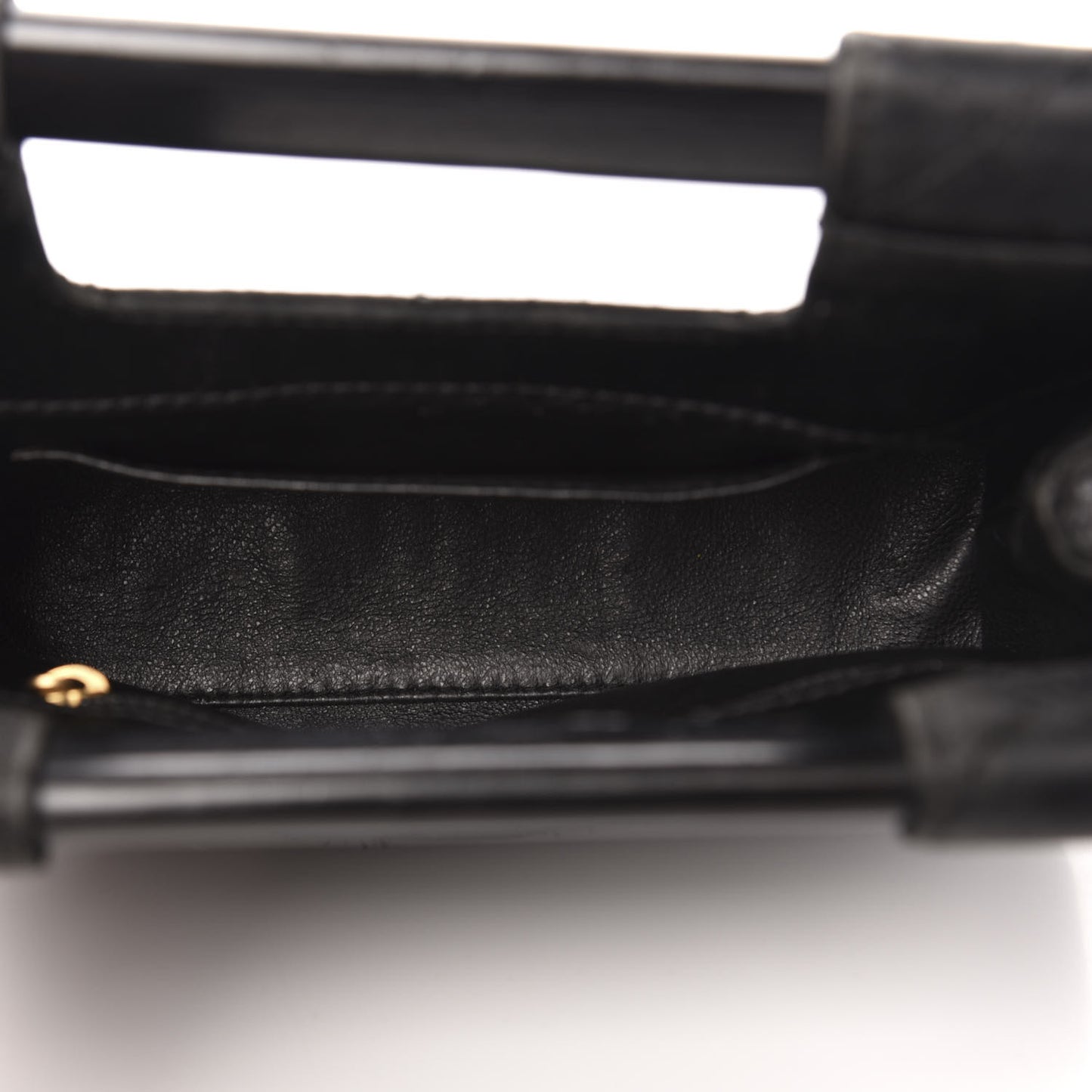 Satin Quilted Clutch Black