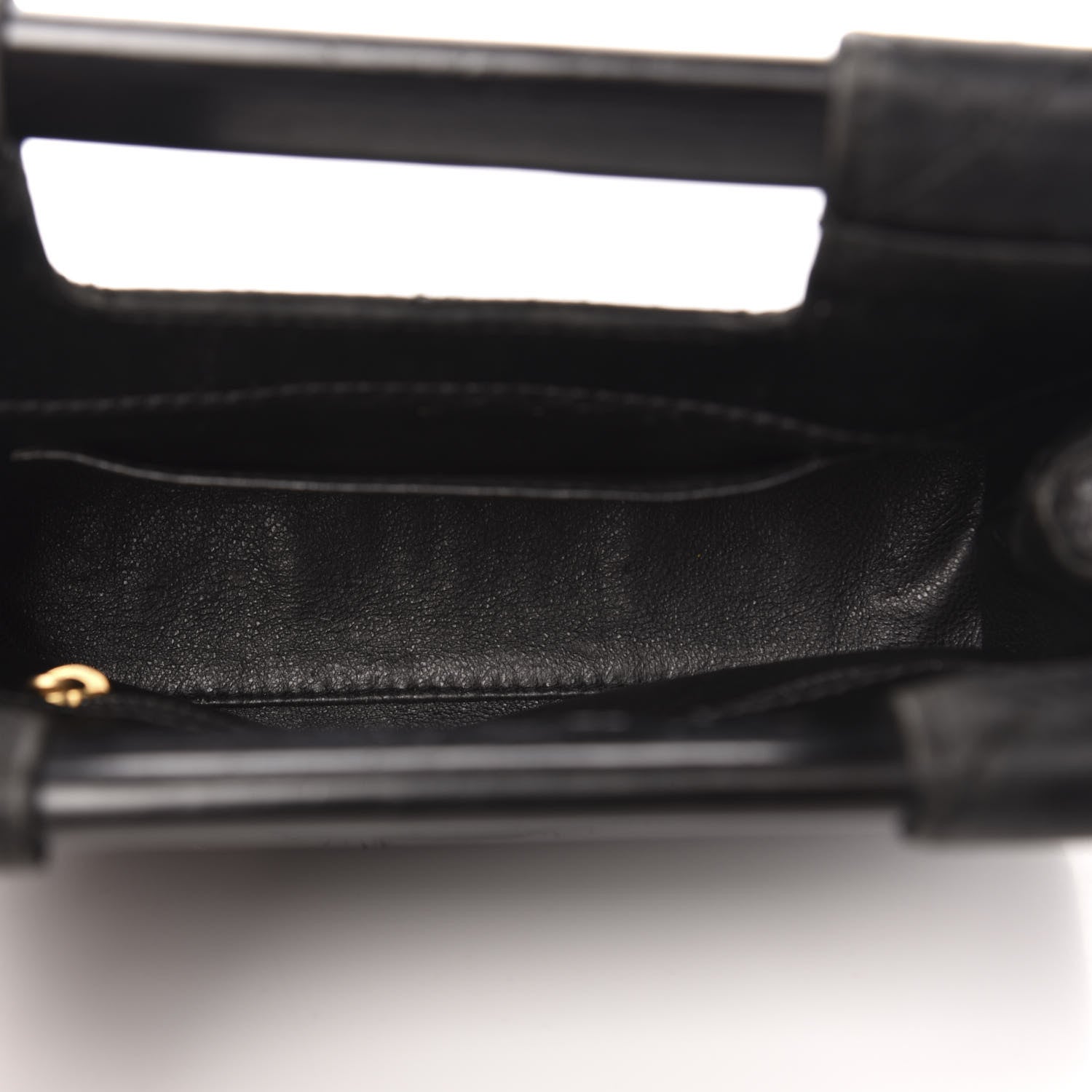 Chanel Satin Quilted Clutch Black 5 of 9