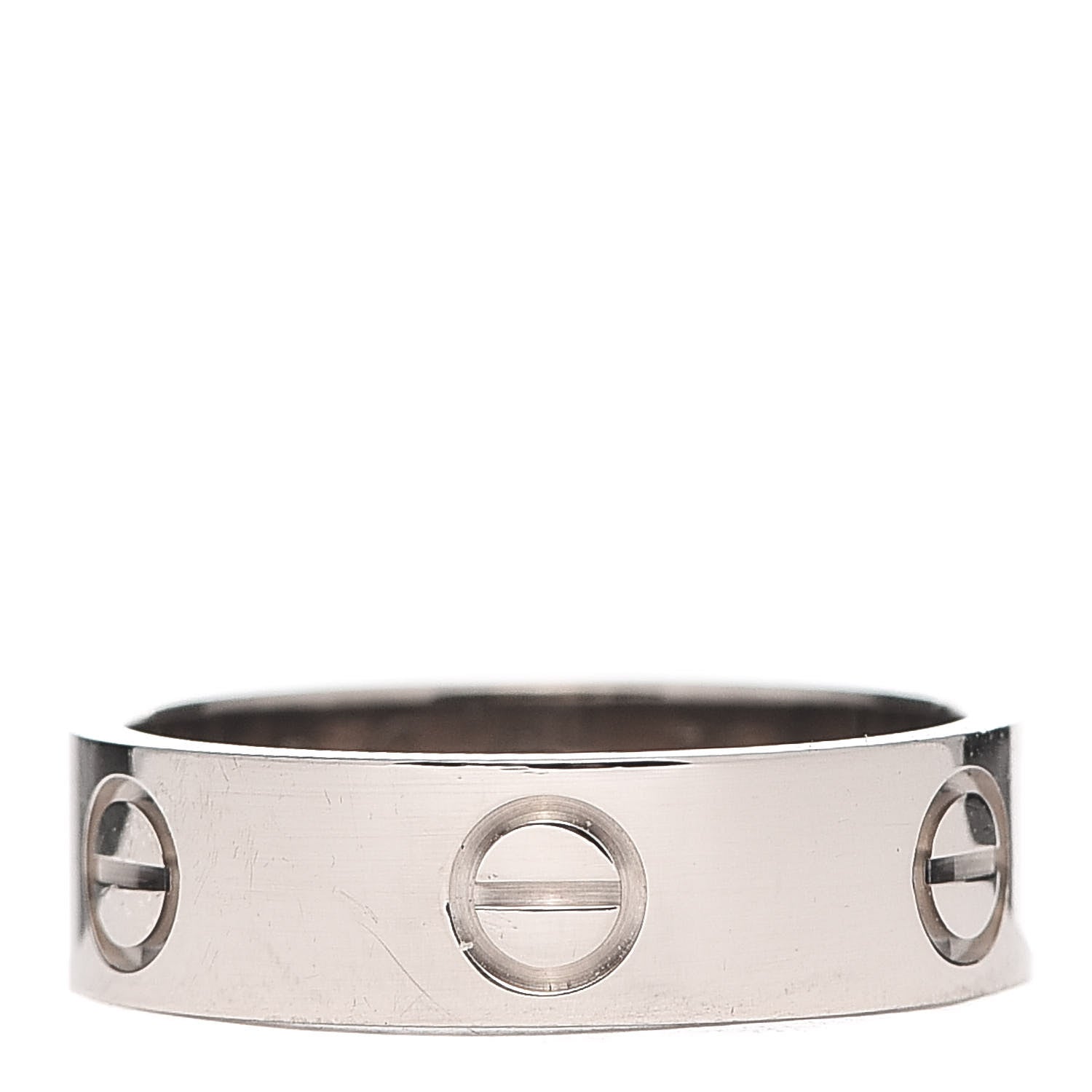 Cartier 18K White Gold 5.5mm LOVE Ring 54 7 1 of 4