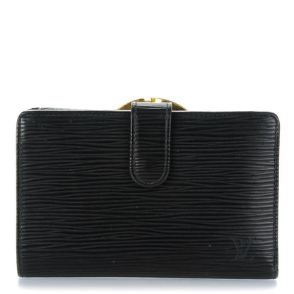 Louis Vuitton Epi French Purse Wallet Black 1 of 12