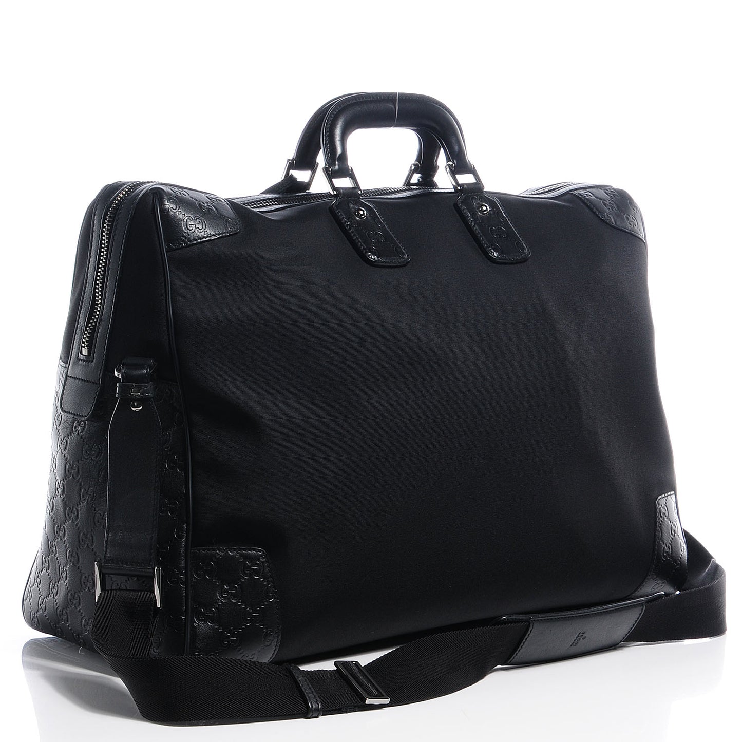 Guccissima Nylon Large Travel Tote Black