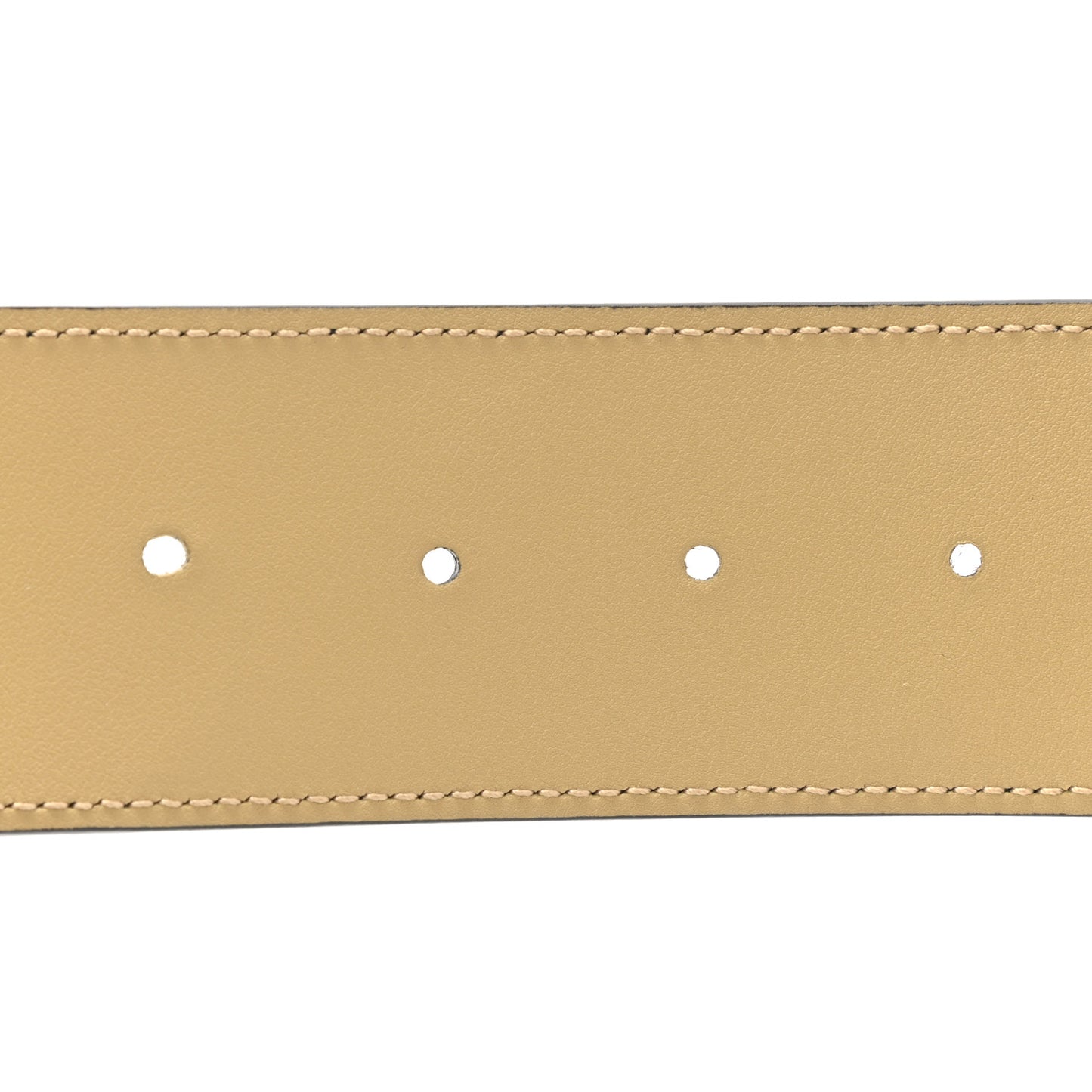 Calfskin Striped Textured Double G 50mm Belt 85 34 Black Beige