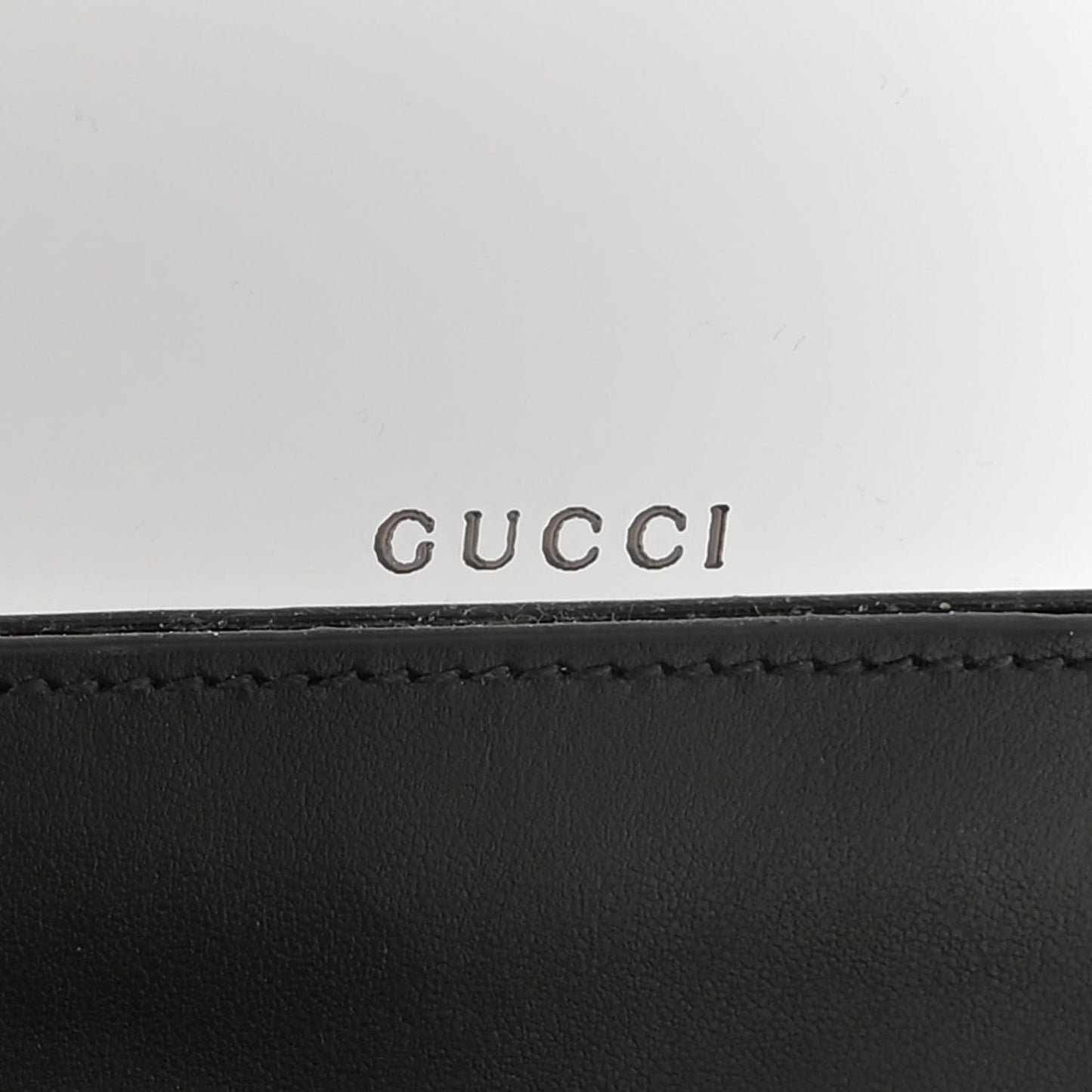 Calfskin GG Matelasse Chain Wallet Black