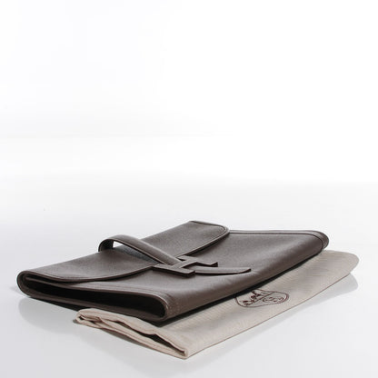 Hermes Epsom Jige 34 GM Clutch Etoupe 4 of 8