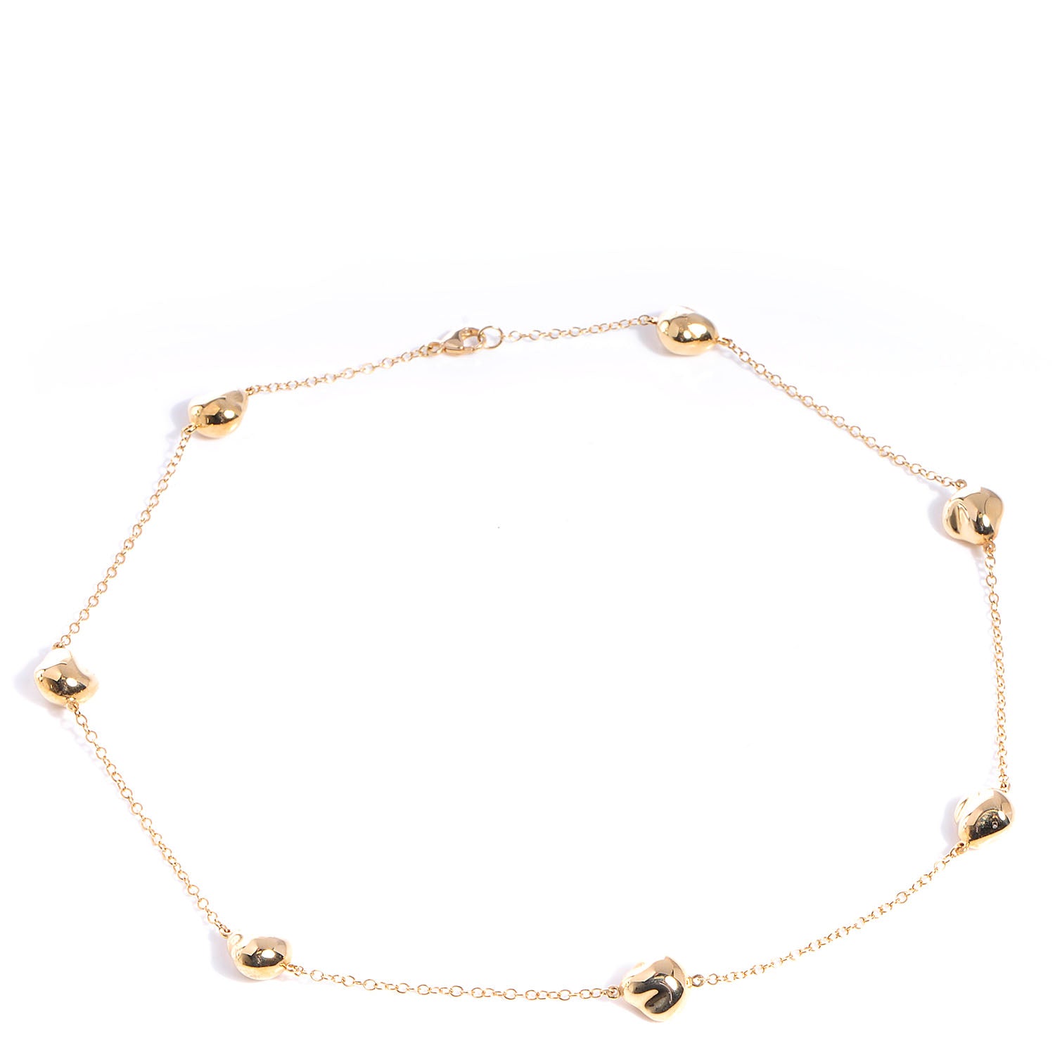Tiffany 18k Yellow Gold Elsa Peretti Nuggets by the Yard Necklace 1 of 5