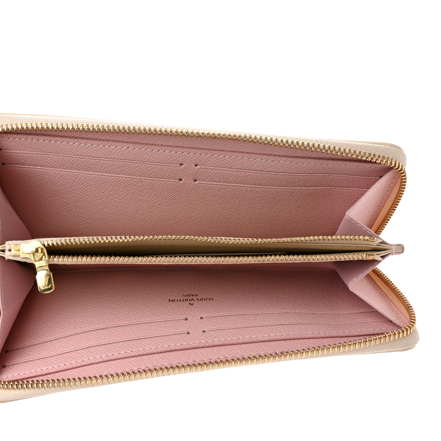 Damier Azur Clemence Wallet Rose Ballerine