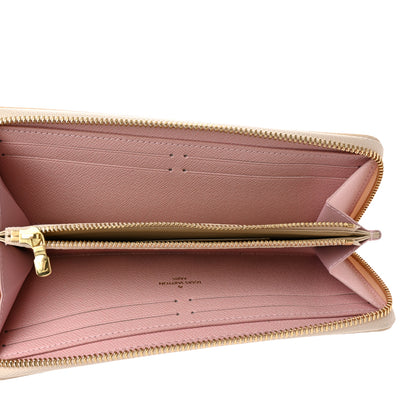 Louis Vuitton Damier Azur Clemence Wallet Rose Ballerine 5 of 10