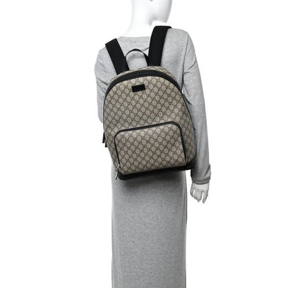 Gucci GG Supreme Monogram Medium Backpack Black 2 of 14