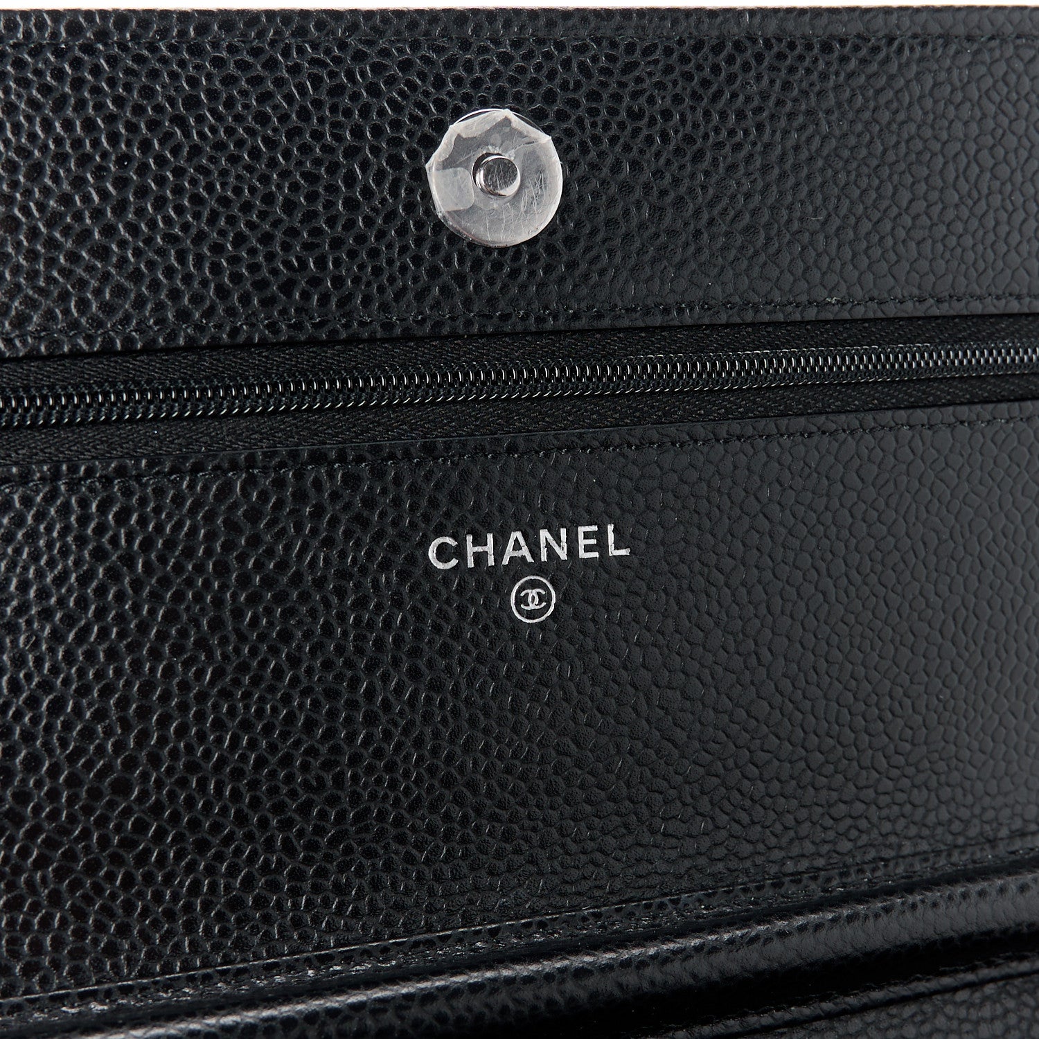 Chanel Caviar Quilted Wallet on Chain WOC Black 6 of 12
