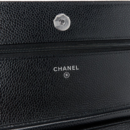 Chanel Caviar Quilted Wallet on Chain WOC Black 6 of 12