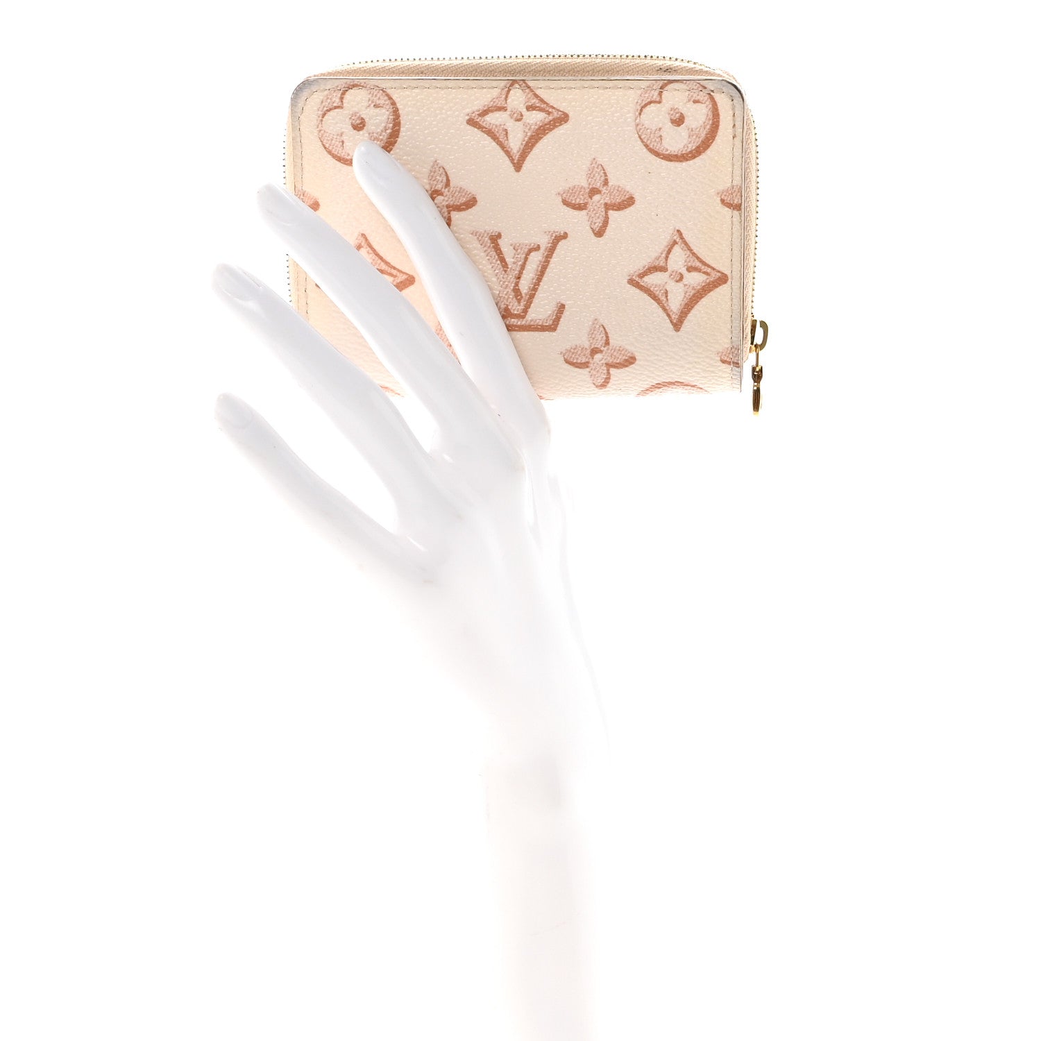 Louis Vuitton Monogram Fall for You Zippy Compact Wallet Beige Clair 2 of 7