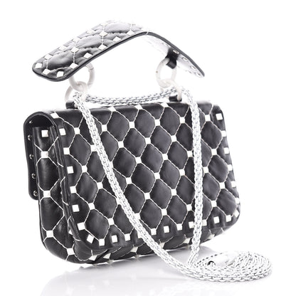 Valentino Garavani Lambskin Small Free Rockstud Spike Shoulder Bag Black 3 of 11