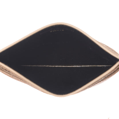 Saint Laurent Grain De Poudre Matelasse Chevron Monogram Credit Card Case Cork 5 of 8