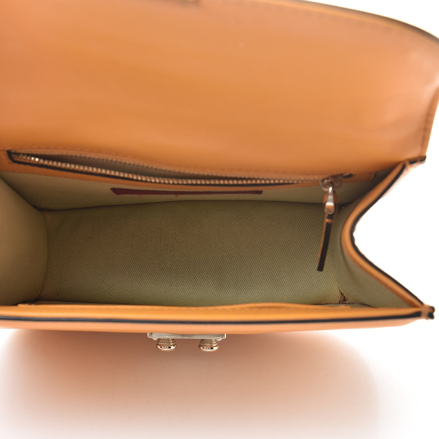 Valentino Garavani Vitello Small Glam Lock Rockstud Flap Mandarin Sorbet 5 of 10