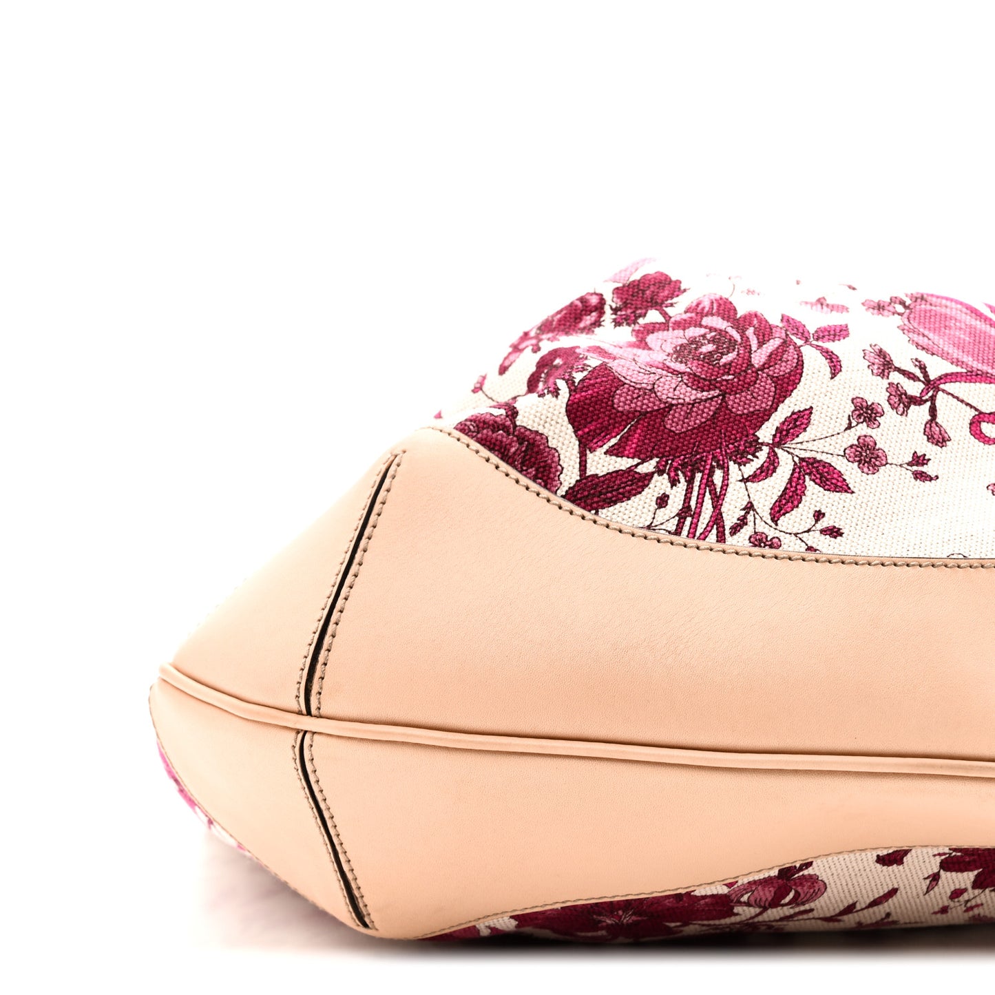 Canvas Floral Flora Peggy Bamboo Top Handle Hobo