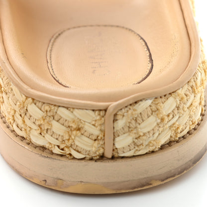 Chanel Braided Fabric Velcro Dad Sandals 38.5 Beige 19 of 19