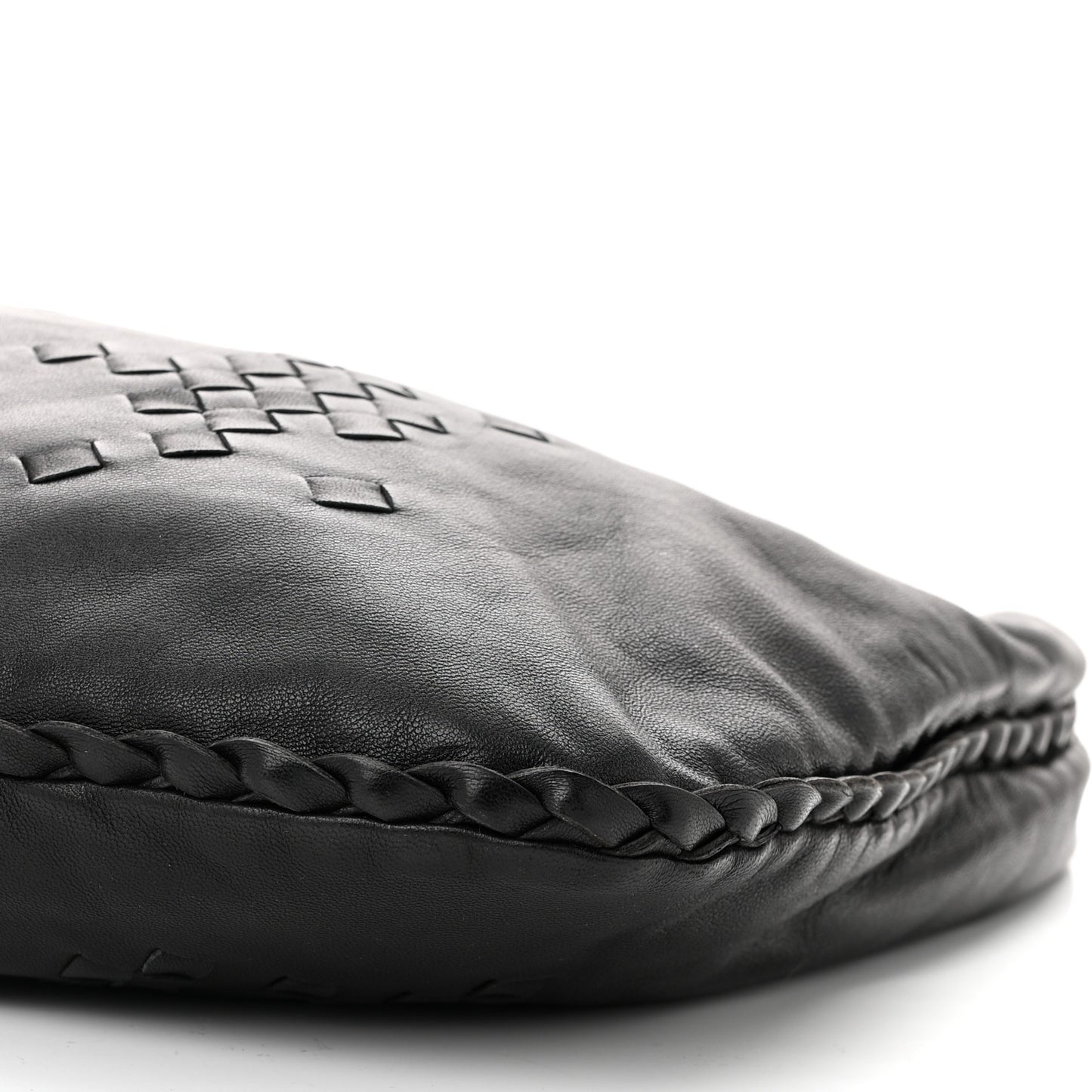 Nappa Intrecciato Patchwork Large Hobo Black