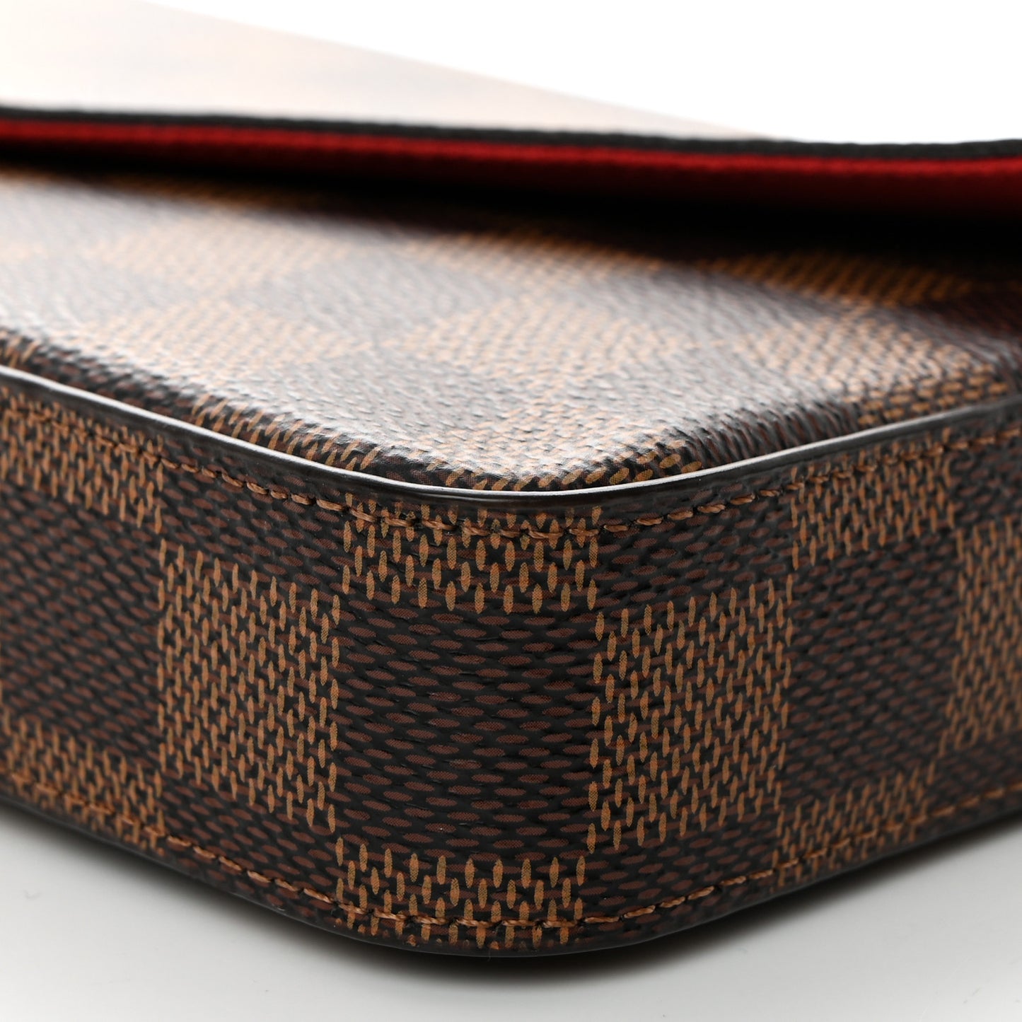 Damier Ebene Pochette Felicie Chain Wallet