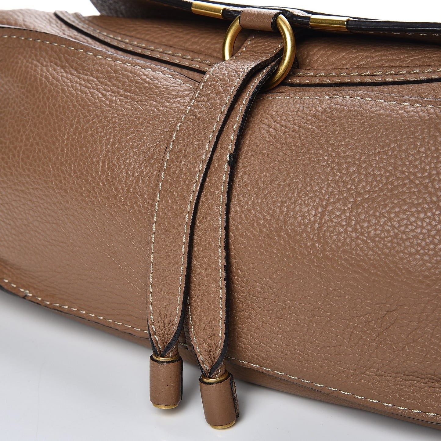 Calfskin Small Marcie Satchel Nut