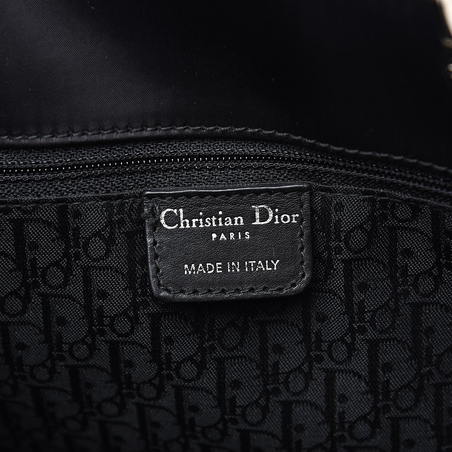 Christian Dior Nylon Cannage Tote Black 6 of 13