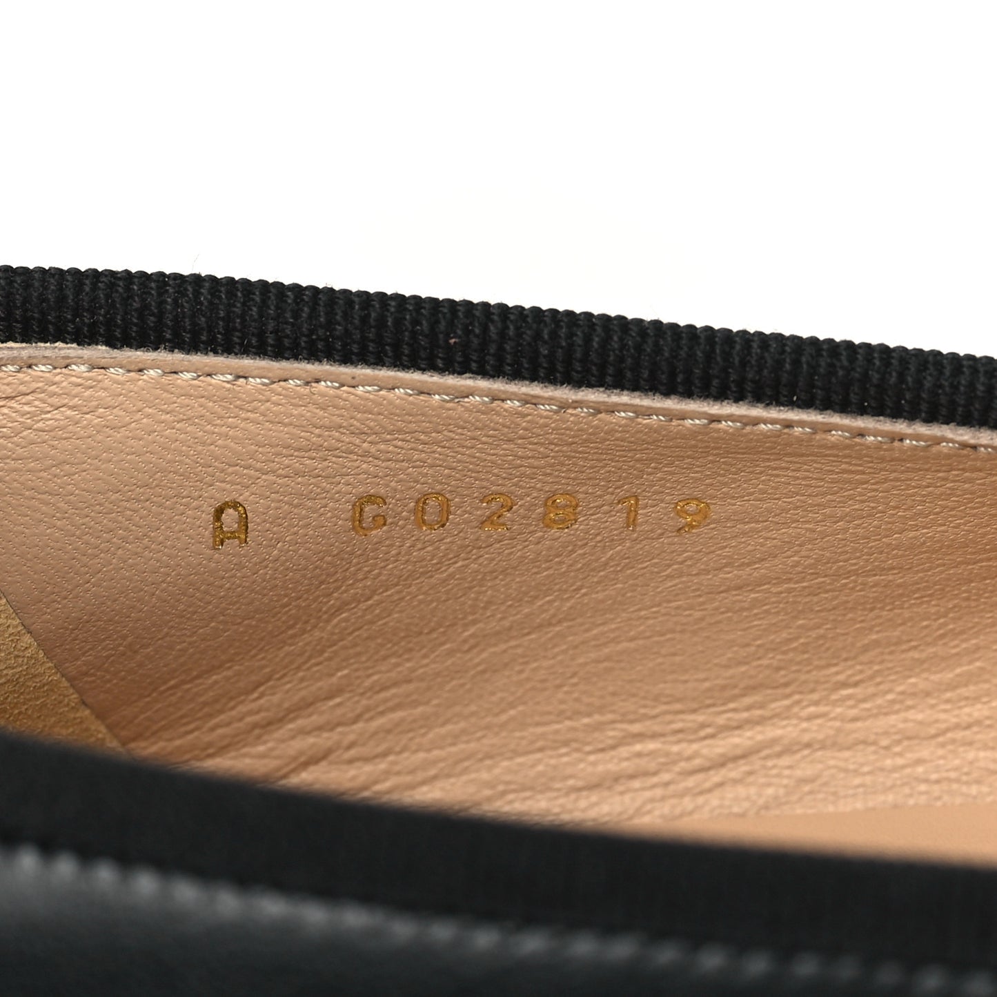 Lambskin Patent Cap Toe Ballerina Flats 38.5 Black