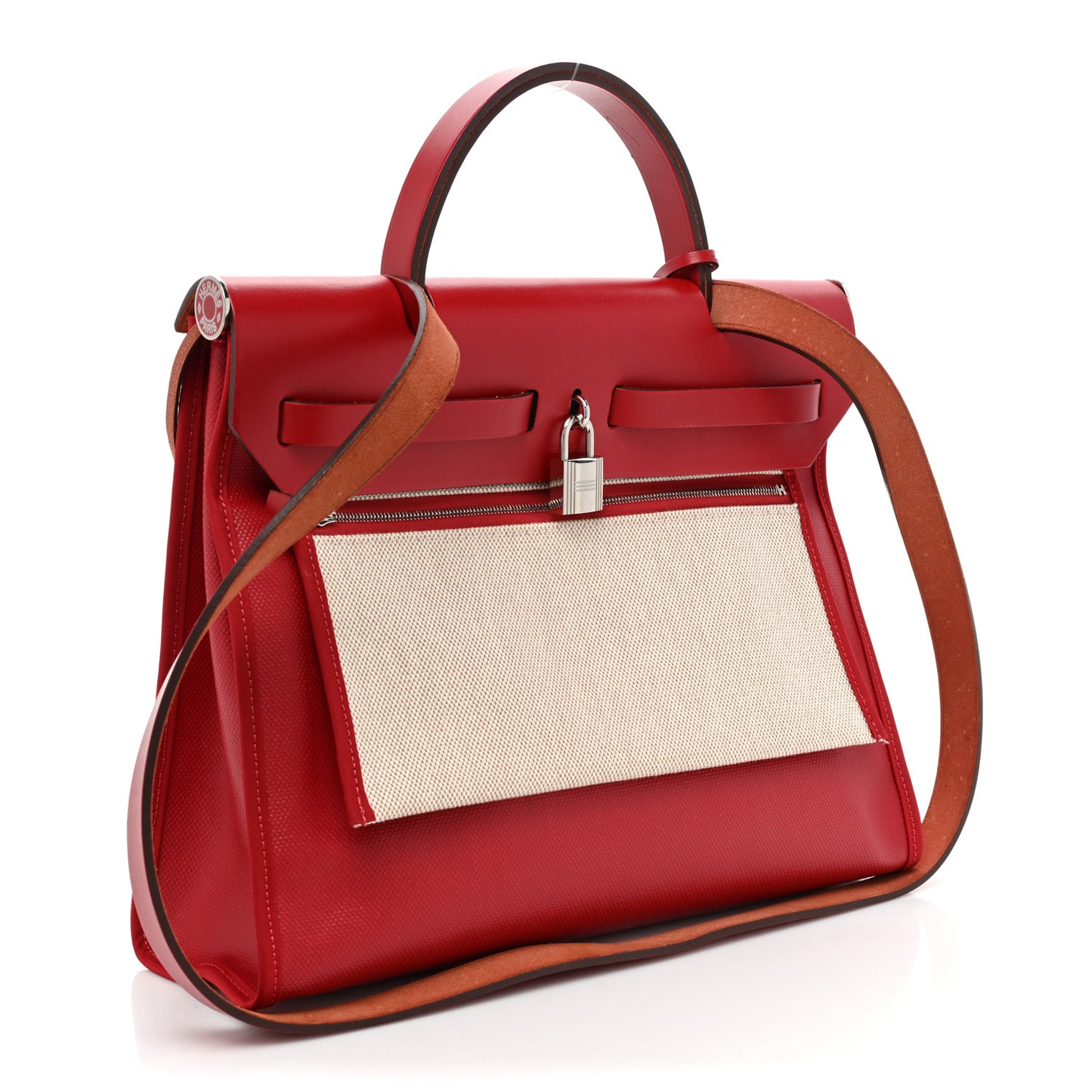 Toile H Berline Vache Hunter Herbag Zip PM 31 Rouge Piment Ecru