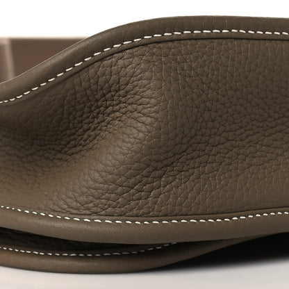 Hermes Taurillon Clemence Evelyne III PM Etoupe 9 of 11