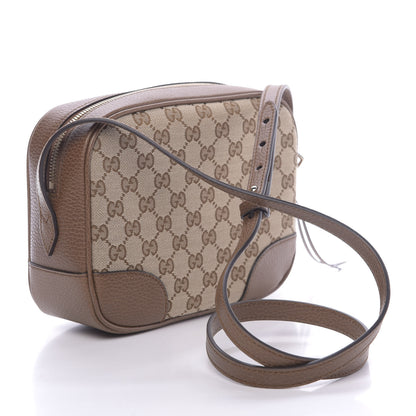 Gucci Monogram Mini Bree Messenger Bag Beige Tabacco 3 of 12