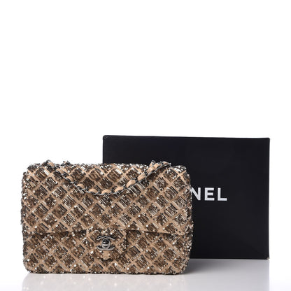 Chanel Sequin Quilted Medium Single Flap Gold 12 of 12