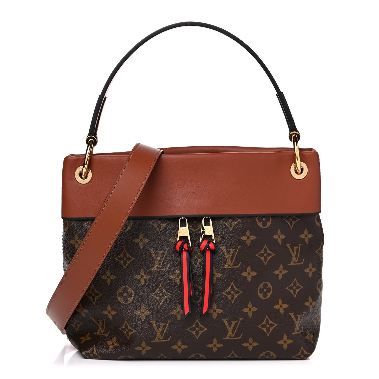 Monogram Tuileries Besace Caramel Rouge
