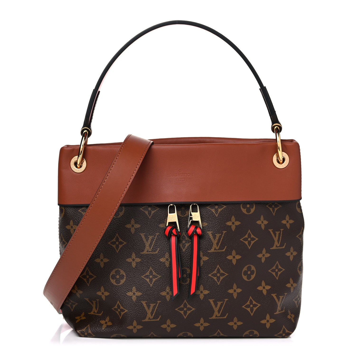 Louis Vuitton Monogram Tuileries Besace Caramel Rouge 1 of 12