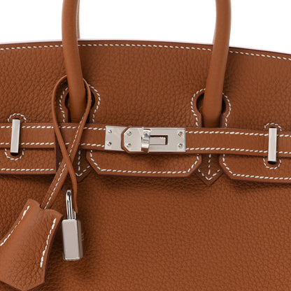 Hermes Togo Birkin 25 Gold 8 of 10