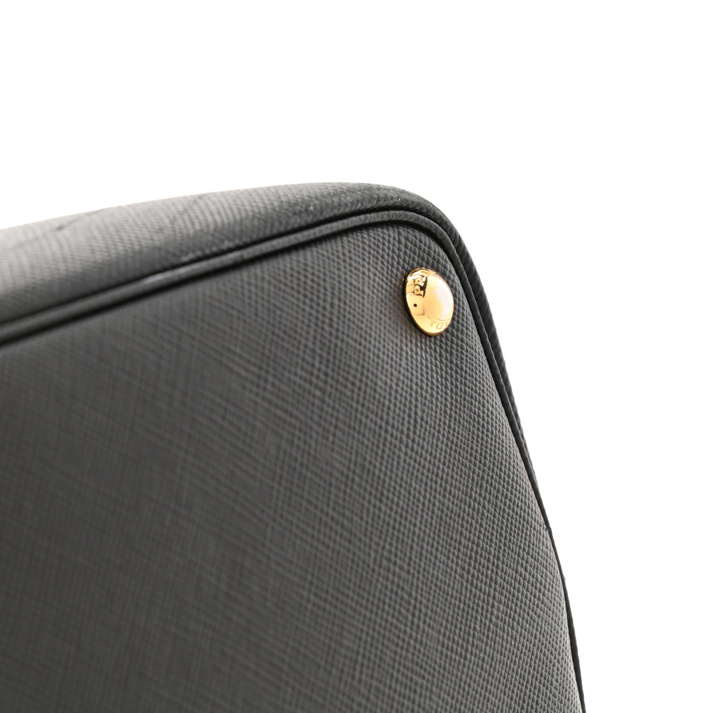 Saffiano Cuir Medium Double Bag Black Fuoco
