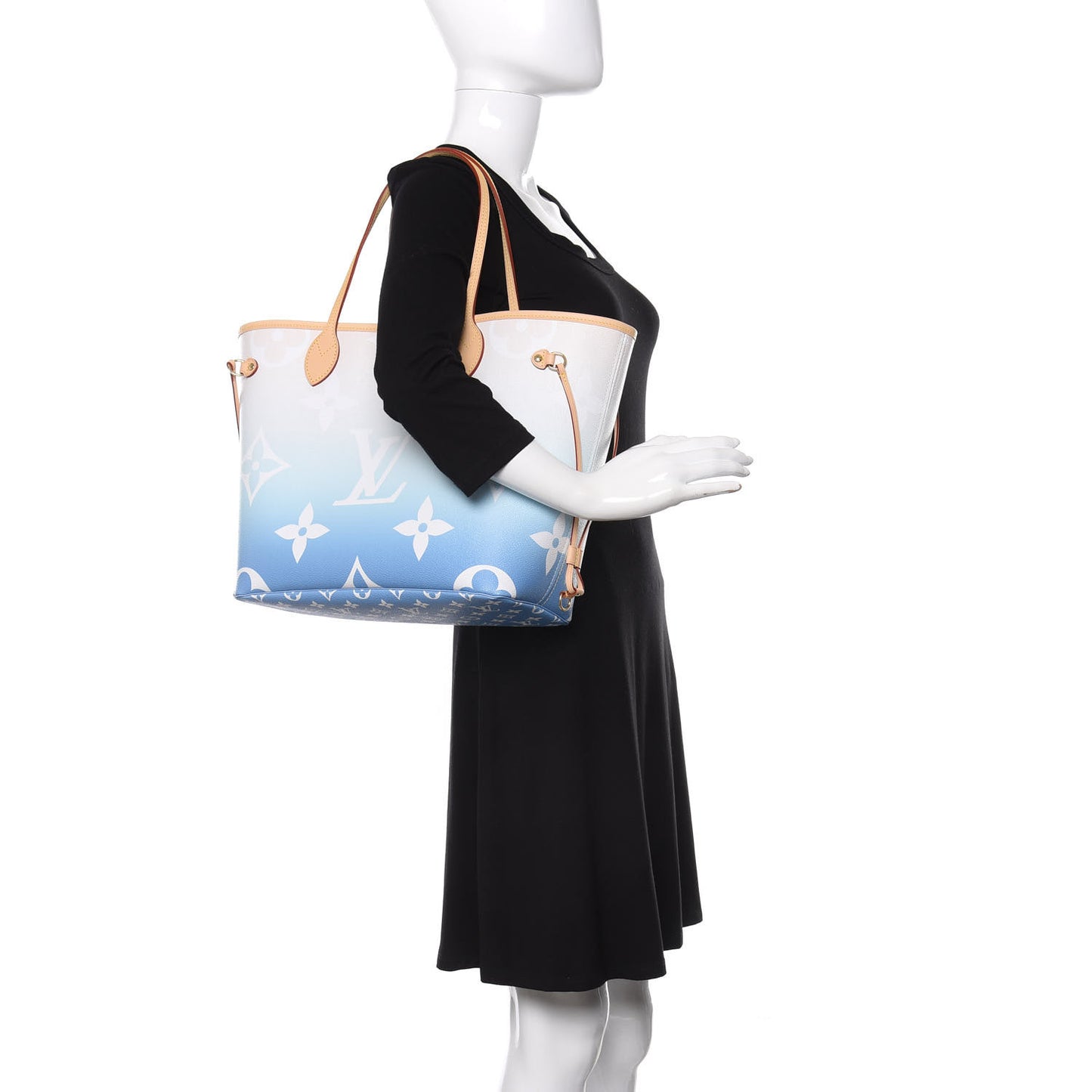 Monogram Giant By The Pool Neverfull MM Blue