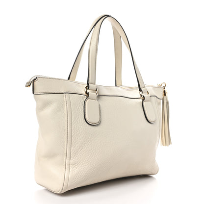 Gucci Pebbled Calfskin Small Soho Top Handle Bag Off White 3 of 9