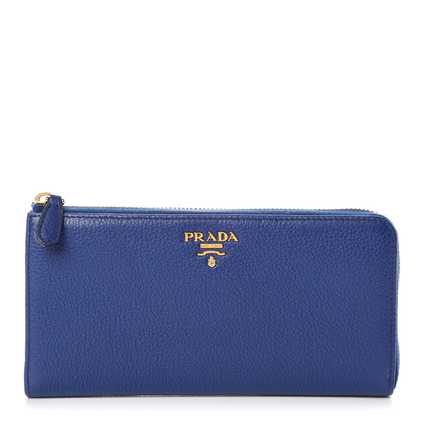 Vitello Grain Zip Around Wallet Inchiostro