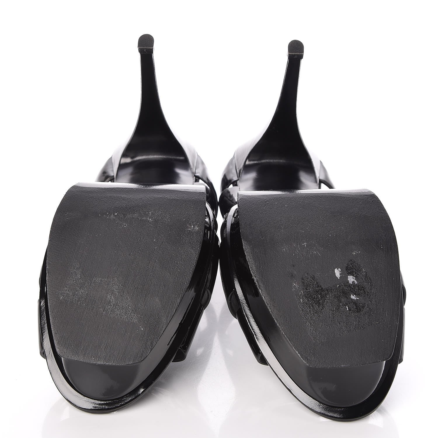 Saint Laurent Patent Tribute 105 Platform Sandals 40 Black 5 of 8