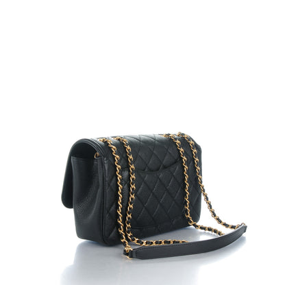 Chanel Caviar Quilted Small CC Filigree Flap Black 3 of 7