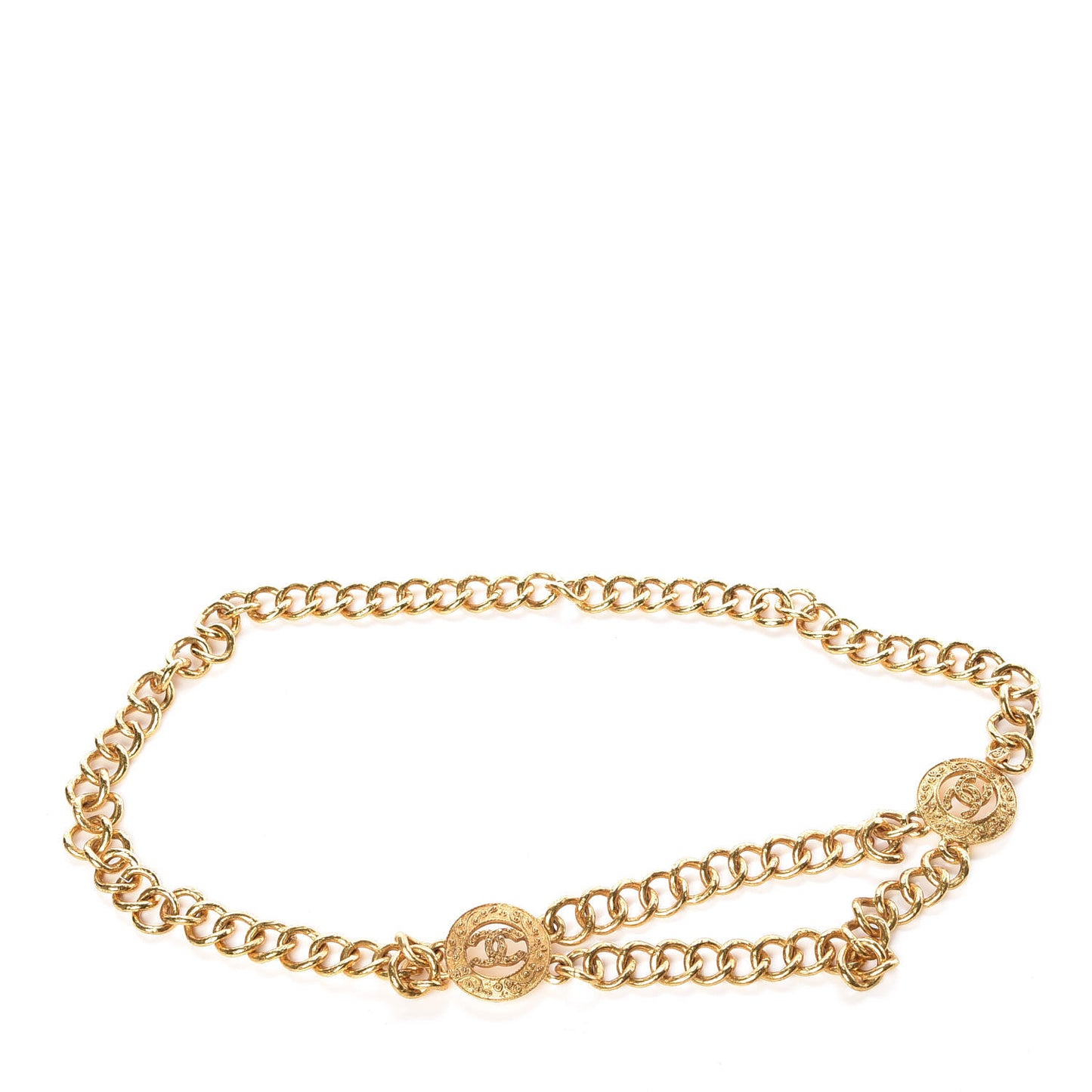 Chain Medallion Belt Gold