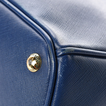 Prada Saffiano Lux Large Tote Bluette 15 of 25