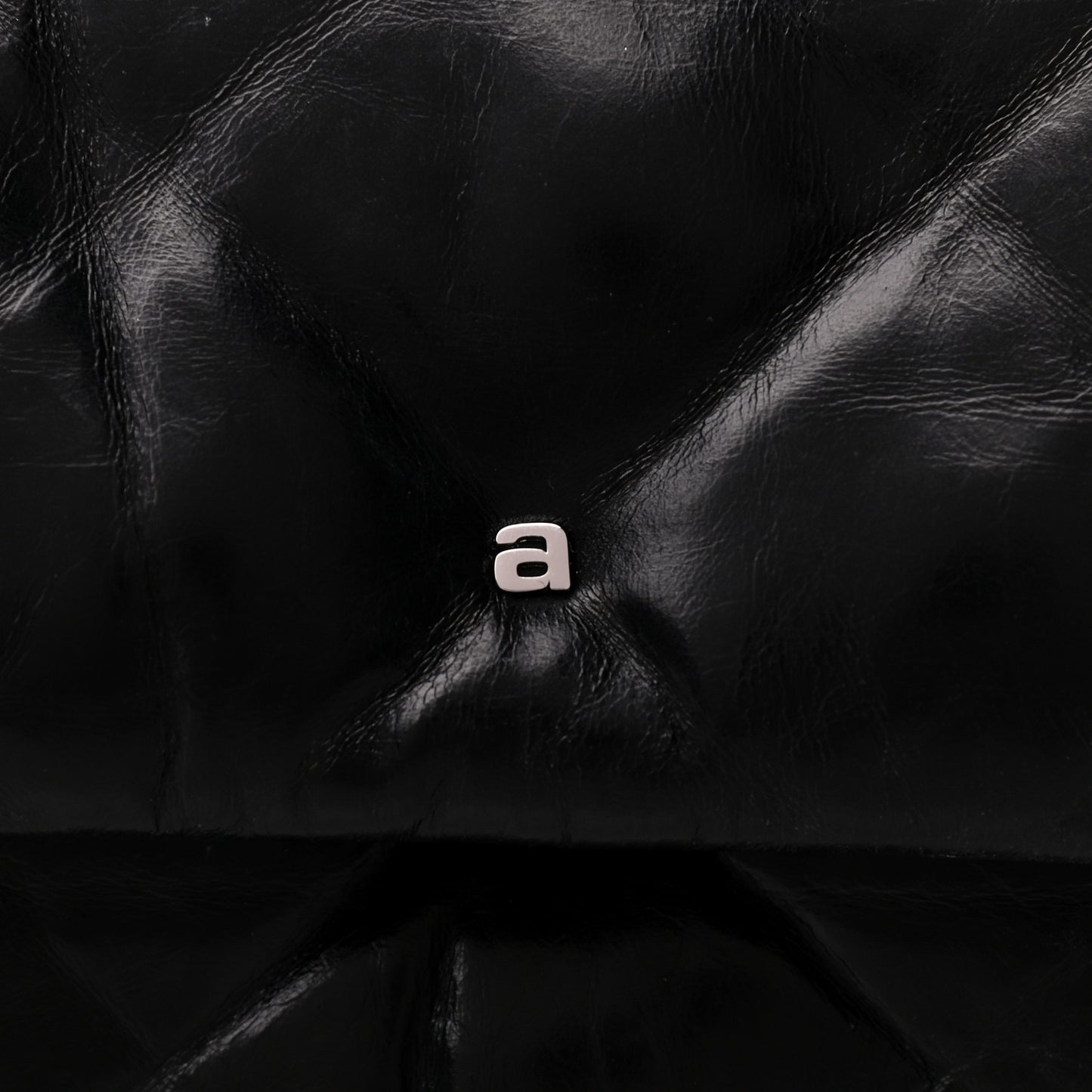 Calfskin Quilted Halo Crossbody Bag Black