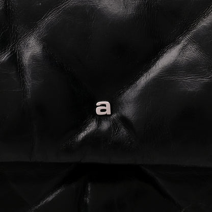 Alexander Wang Calfskin Quilted Halo Crossbody Bag Black 7 of 13