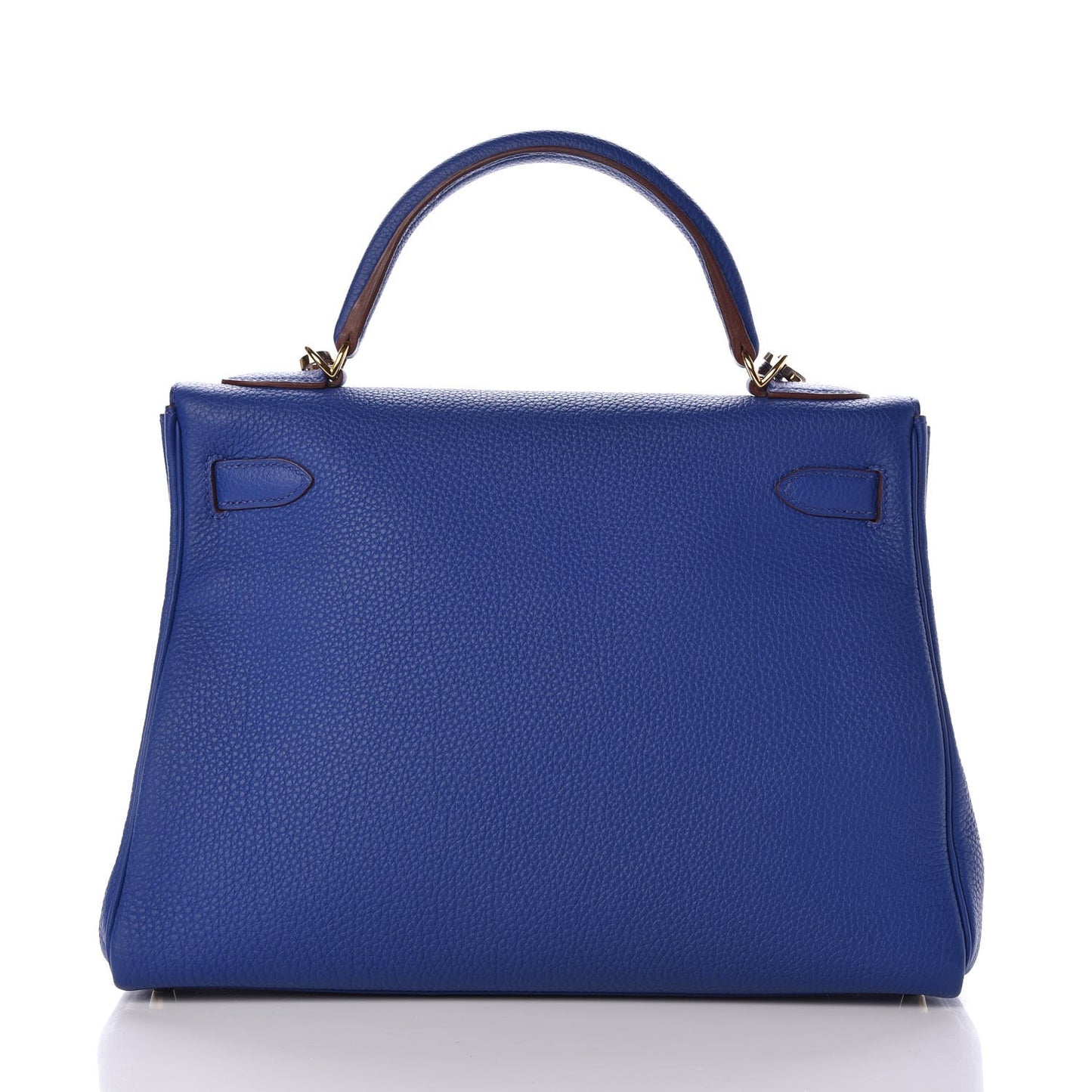Togo Horseshoe Kelly Retourne 32 Bleu Electrique Rouge H