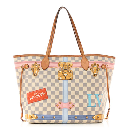 Louis Vuitton Damier Azur Summer Trunks Neo Neverfull MM 3 of 20