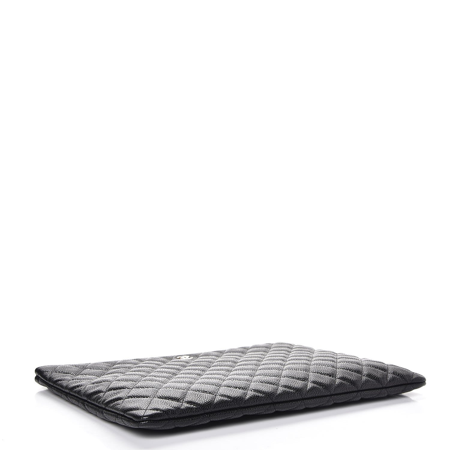 Chanel Caviar Quilted Large Cosmetic Case Black 4 of 8