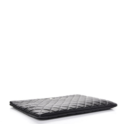 Chanel Caviar Quilted Large Cosmetic Case Black 4 of 8